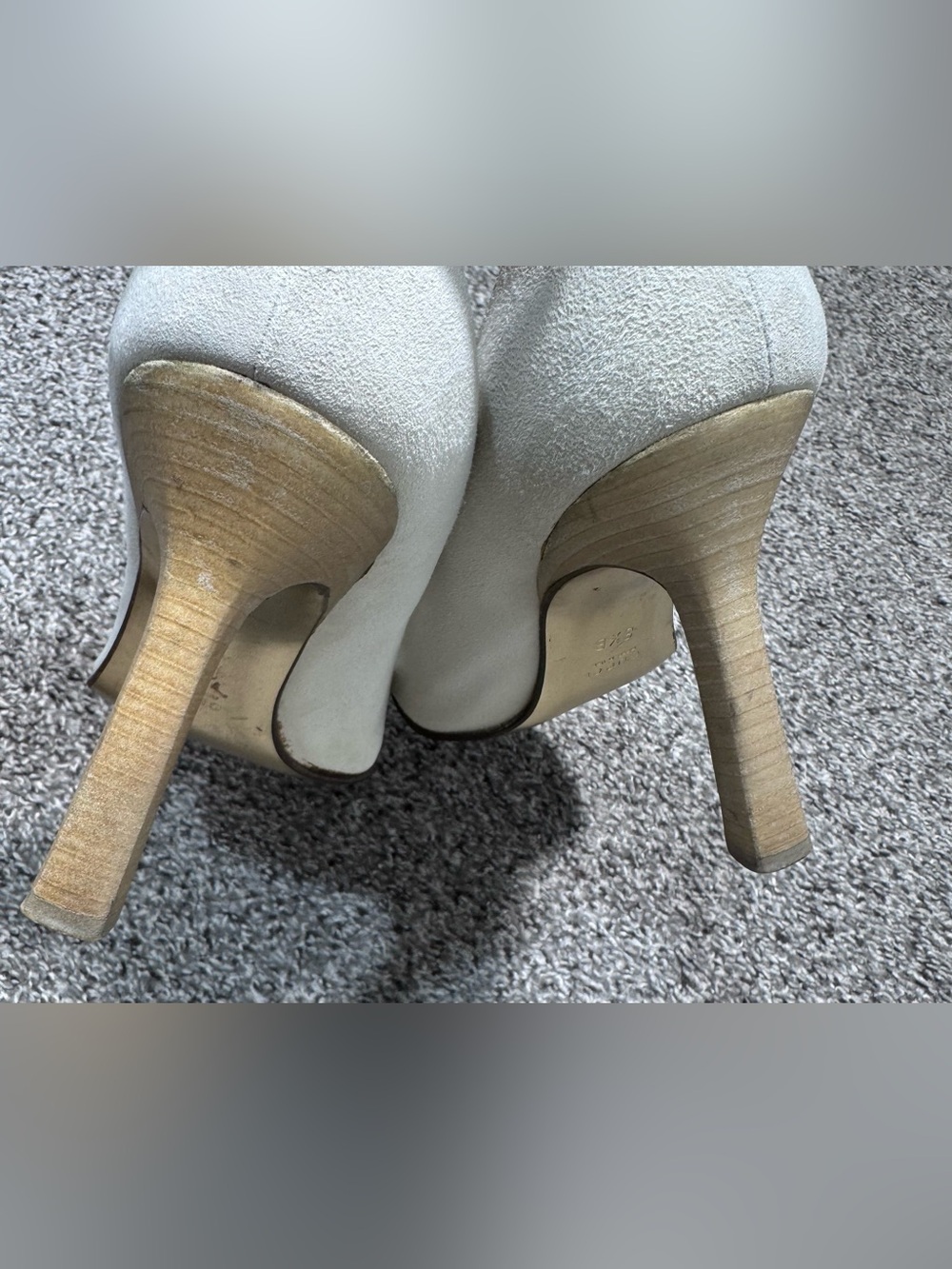 Gucci Women’s Leather Cap Toe Pumps Cream Black Gold Made in Italy Sz 8.5B - Picture 10 of 15